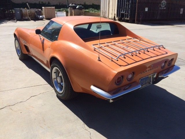 1973 Orange Chevrolet Corvette