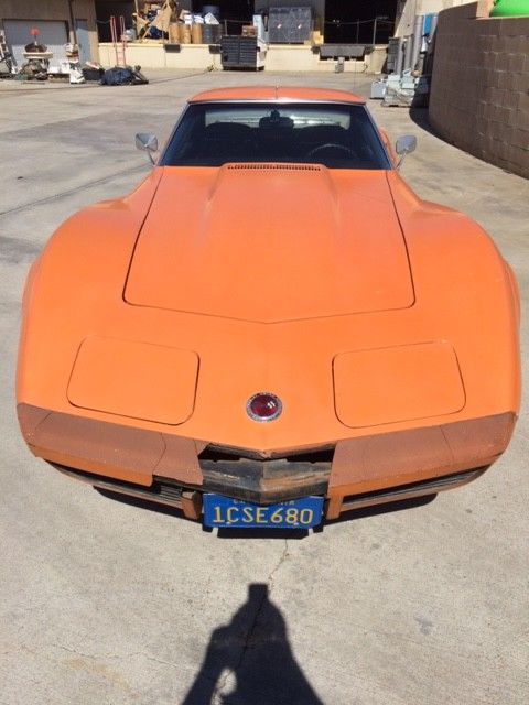 1973 Orange Chevrolet Corvette