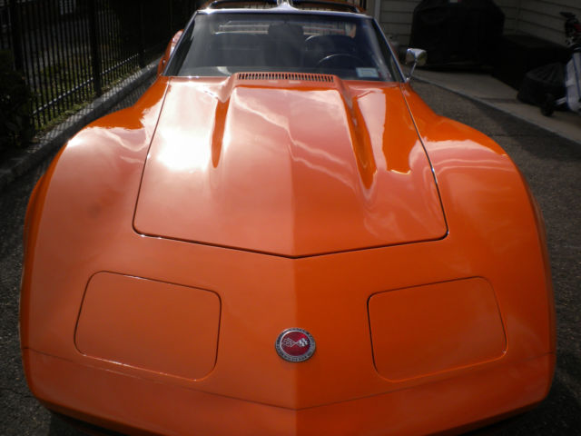 1973 Orange Chevrolet Corvette Coupe