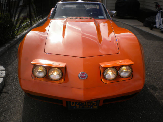 1973 Orange Chevrolet Corvette Coupe
