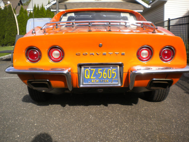 1973 Orange Chevrolet Corvette Coupe