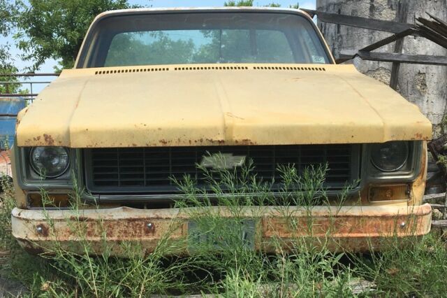 1973 Yellow Chevrolet C-10 Standard Cab Pickup