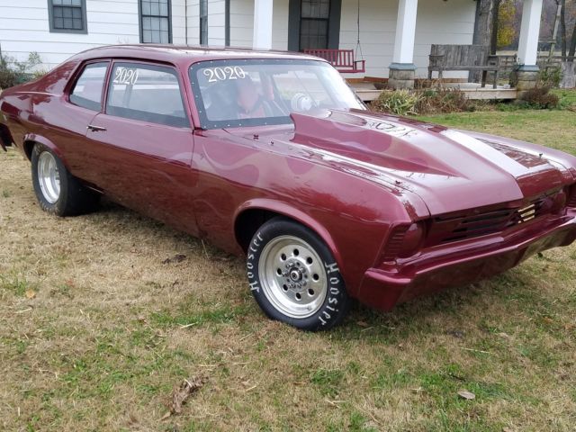 1973 Burgundy Chevrolet Nova Hatchback