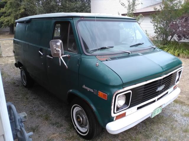 1973 Green Chevrolet G20 Van Short van