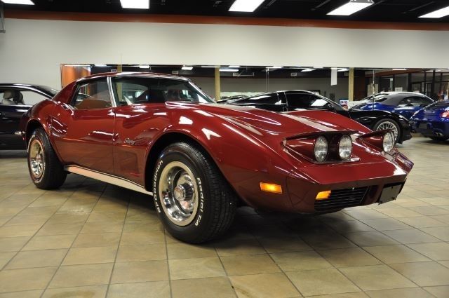 1973 Burgundy Chevrolet Corvette Convertible