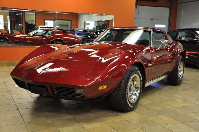 1973 Burgundy Chevrolet Corvette Convertible