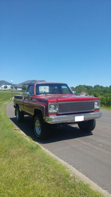 1973 Burgundy Chevrolet C/K Pickup 2500