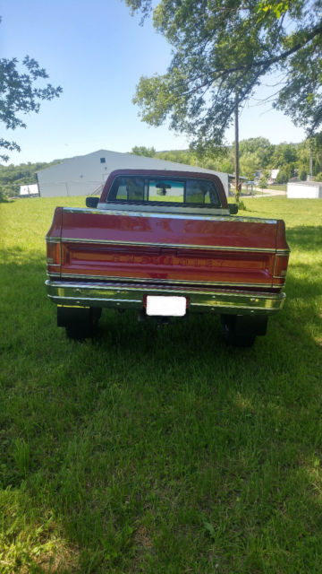 1973 Burgundy Chevrolet C/K Pickup 2500