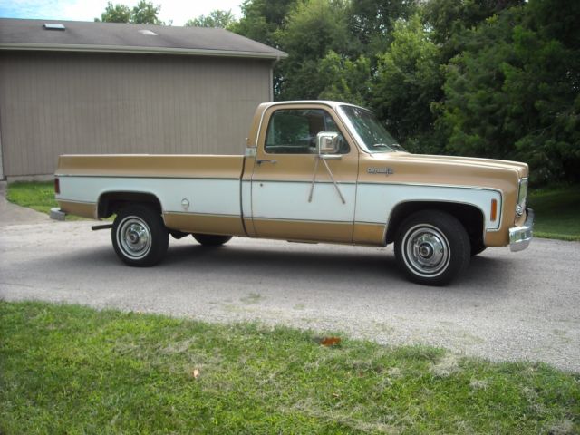 1973 Mohave Tan / White Chevrolet C/K Pickup 1500 Standard Cab Pickup