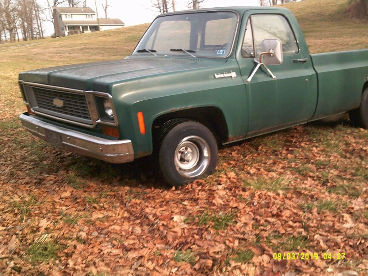 1973 Green Chevrolet C-10 Standard Cab Pickup