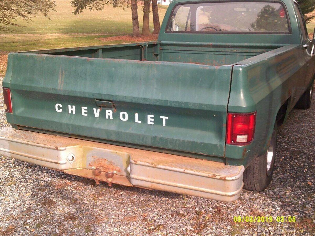 1973 Green Chevrolet C-10 Standard Cab Pickup