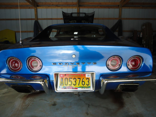 1973 Blue Chevrolet Corvette Coupe