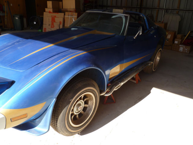 1973 Blue Chevrolet Corvette Coupe