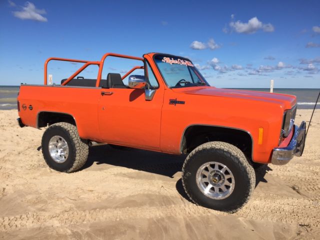 1973 Orange Chevrolet Blazer Convertible