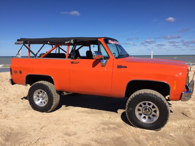 1973 Orange Chevrolet Blazer Convertible