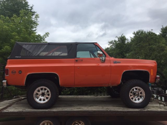 1973 Orange Chevrolet Blazer Convertible