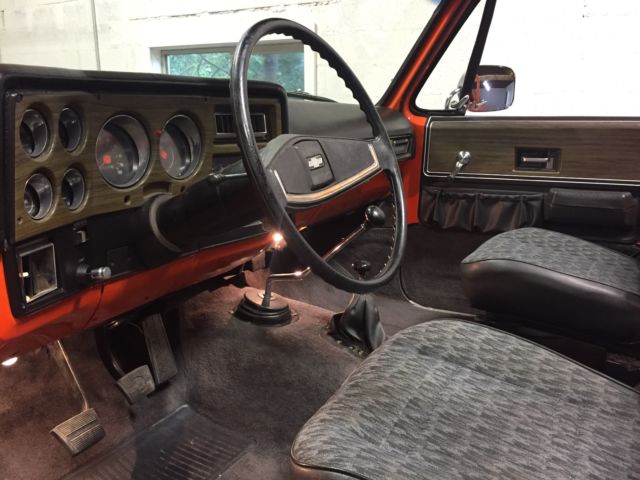 1973 Orange Chevrolet Blazer Convertible