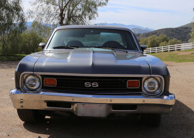 1973 grey Chevrolet Nova coupe