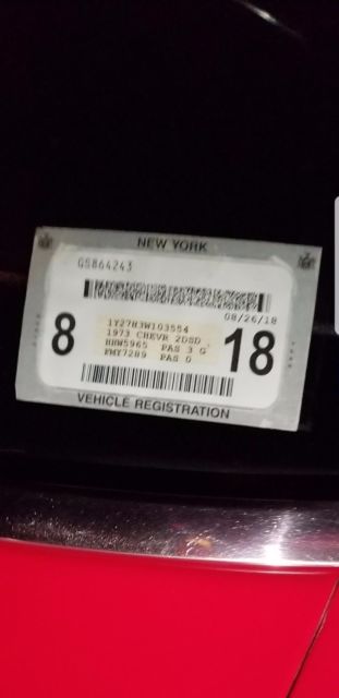 1973 Red Chevrolet Nova Coupe