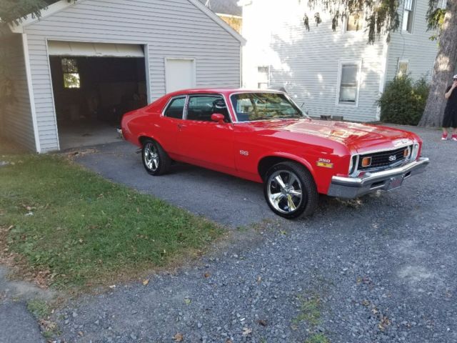 1973 Red Chevrolet Nova Coupe