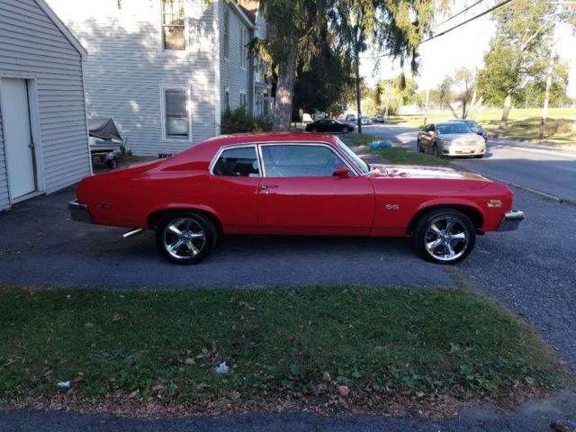 1973 Red Chevrolet Nova Coupe