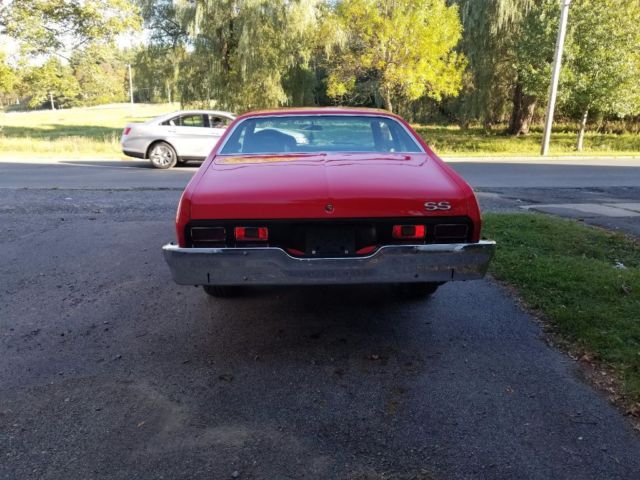 1973 Red Chevrolet Nova Coupe