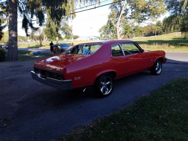1973 Red Chevrolet Nova Coupe