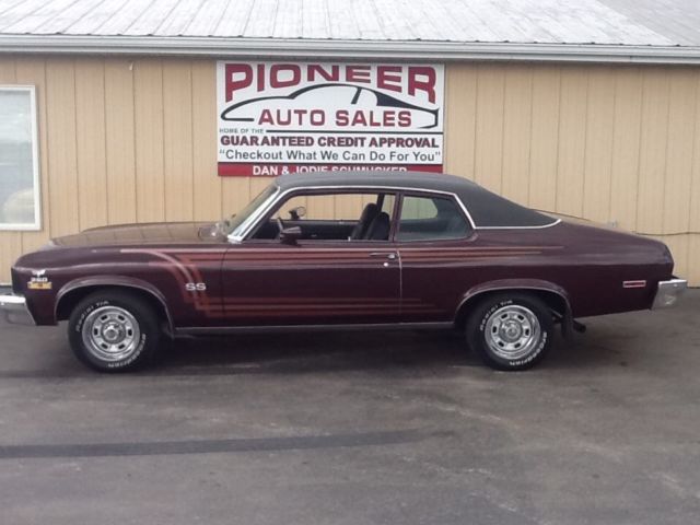 1973 Burgundy Chevrolet Nova Hatchback