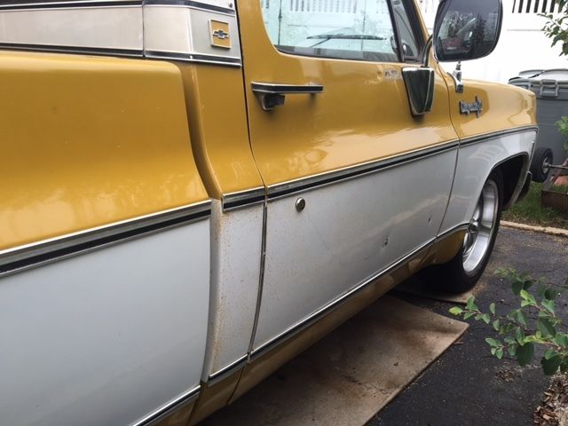 1973 White/ gold Chevrolet Other Pickups pick up full size