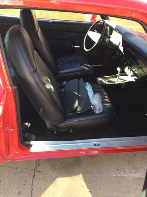 1973 Red Chevrolet Nova coupe