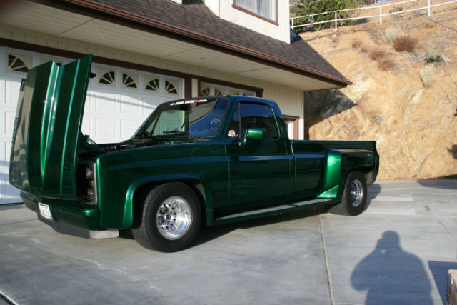 1973 Candy Green w/ghost flames Chevrolet C/K Pickup 2500