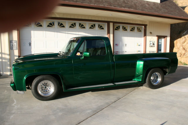 1973 Candy Green w/ghost flames Chevrolet C/K Pickup 2500