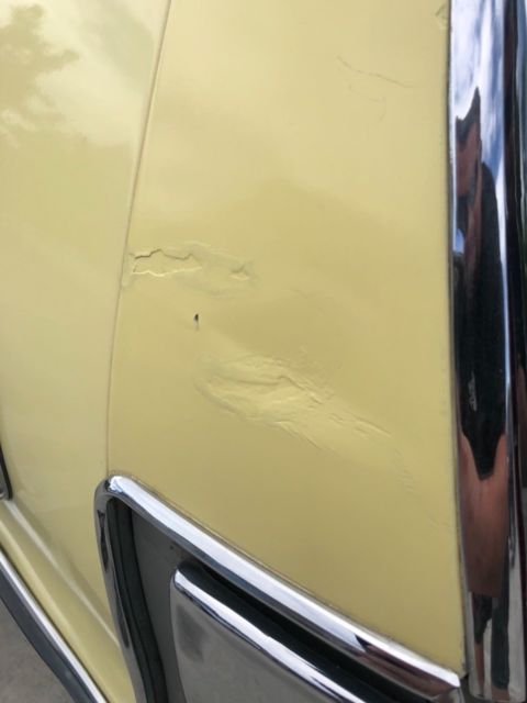 1973 Yellow Chrysler Imperial 4 door