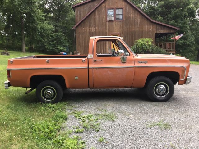 1973 Orange Chevrolet C/K Pickup 1500 Crew Cab Pickup