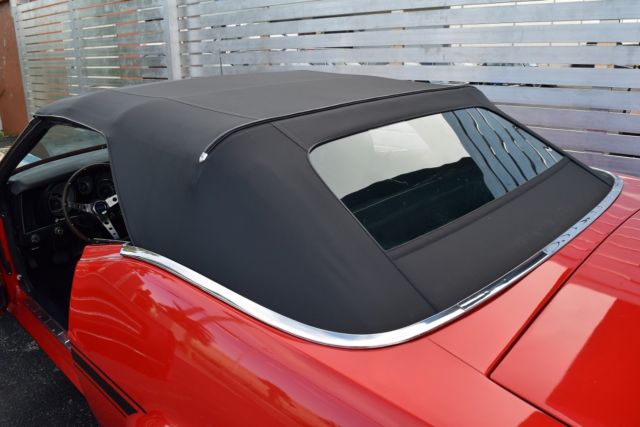 1973 Red Ford Mustang Convertible