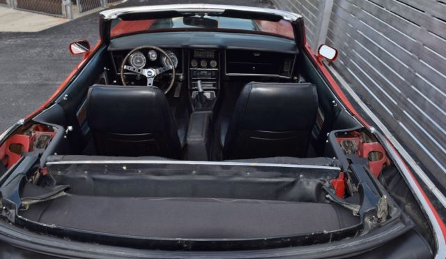 1973 Red Ford Mustang Convertible
