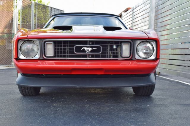 1973 Red Ford Mustang Convertible