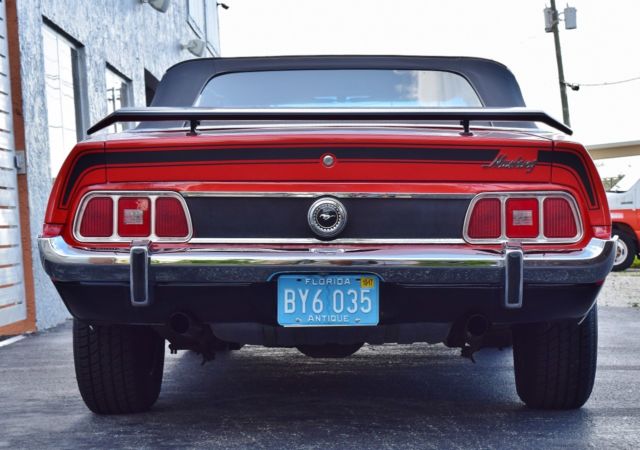 1973 Red Ford Mustang Convertible