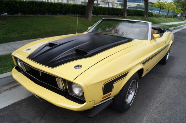 1973 Grabber Yellow Ford Mustang Convertible