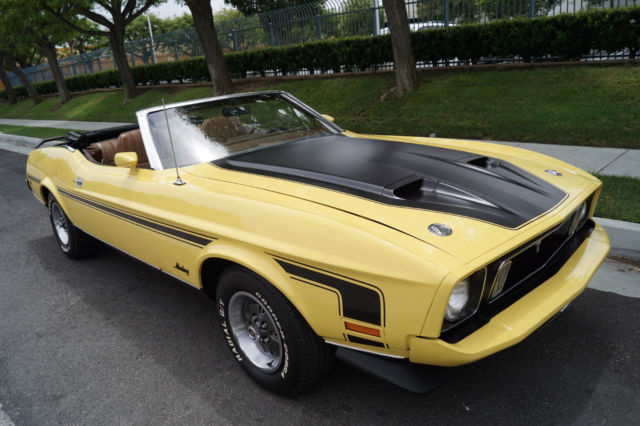 1973 Grabber Yellow Ford Mustang Convertible