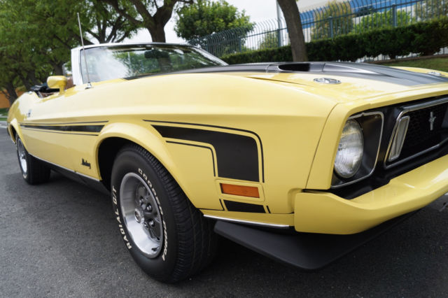 1973 Grabber Yellow Ford Mustang Convertible