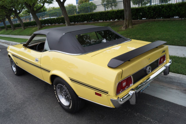 1973 Grabber Yellow Ford Mustang Convertible