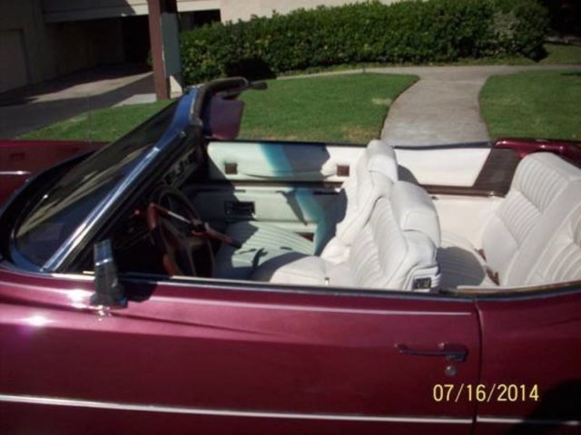 1973 Red Cadillac Eldorado Convertible