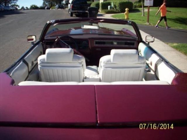 1973 Red Cadillac Eldorado Convertible