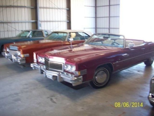 1973 Red Cadillac Eldorado Convertible
