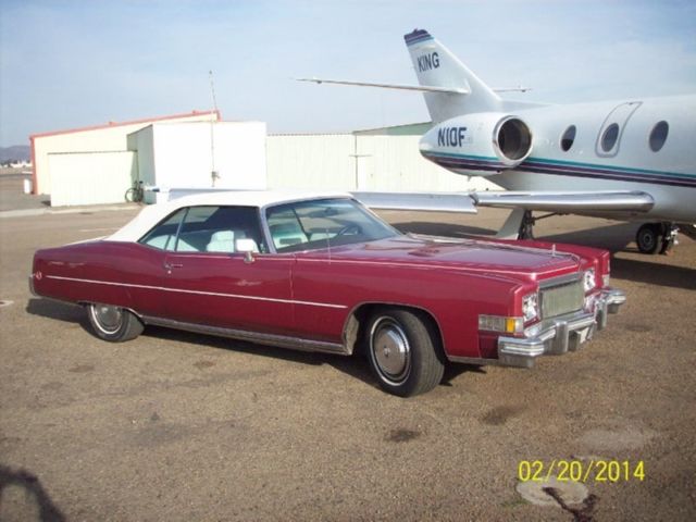 1973 Red Cadillac Eldorado Convertible