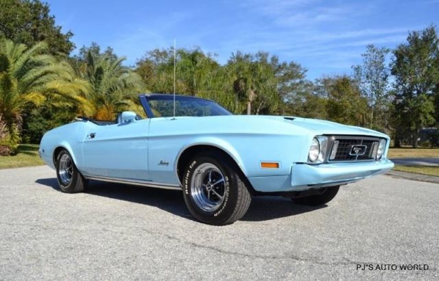 1973 Blue Ford Mustang