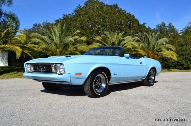 1973 Blue Ford Mustang