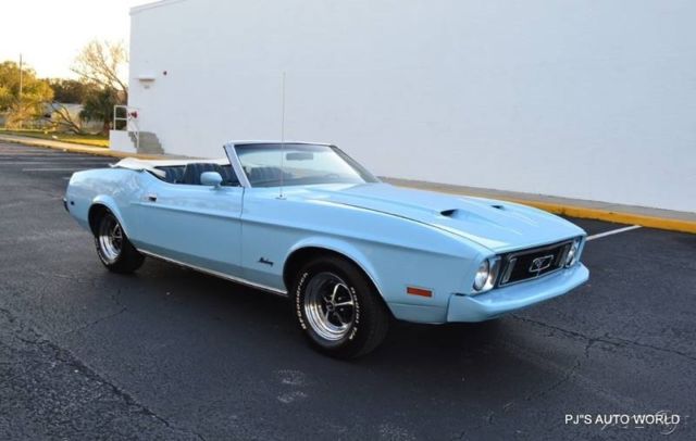 1973 Blue Ford Mustang