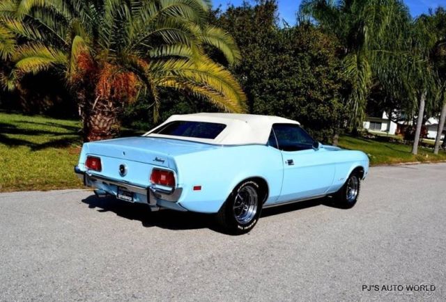 1973 Blue Ford Mustang